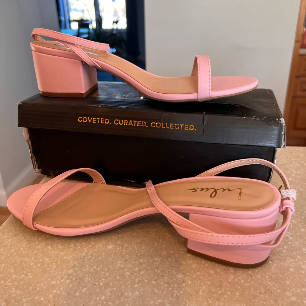 LULUS || Julie Pink Ankle 2in Heel